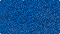 Il campione di colore Blu genziana WARCO (come RAL 5010) per le superfici monocromatiche in EPDM vergine.