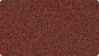 Il campione di colore Rosso mattone WARCO per le superfici monocromatiche in granuli di gomma SBR rossi e il legante incolore.