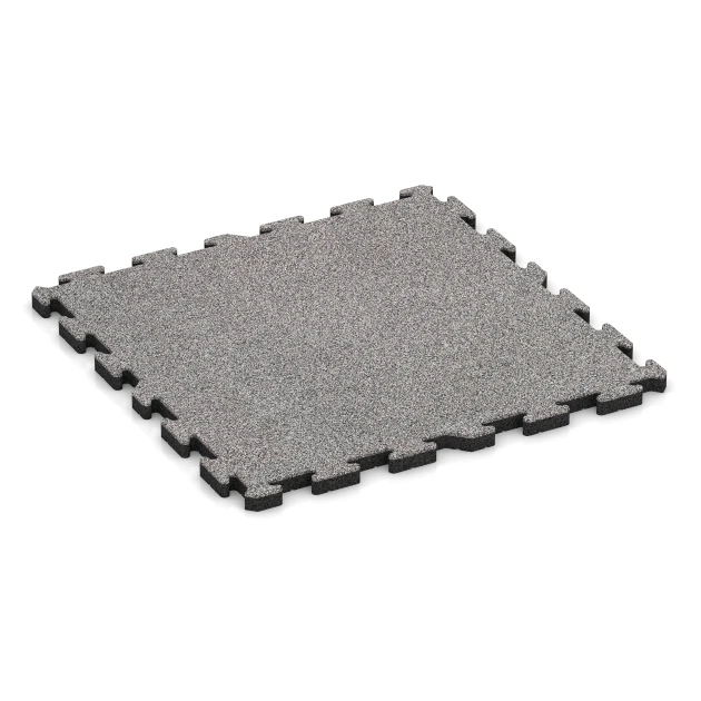 Tappetino Protettivo Fitness HD von WARCO im Farbdesign Grigio melange mit den Abmessungen 100 x 100 x 4 cm | 1,00 m². Produktfoto von Artikel 4584 in der Aufsicht von schräg vorne.
