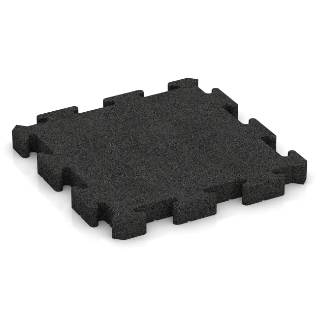 Tapis pour paddock de WARCO en couleur Anthracite au format 500 x 500 x 50 mm. La photo de l’article 4085 dans la vue complète de face.