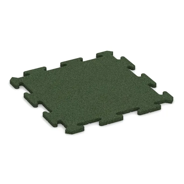 Tappeto da gioco von WARCO im Farbdesign Verde erba mit den Abmessungen 500 x 500 x 18 mm. Produktfoto von Artikel 0154 in der Aufsicht von schräg vorne.