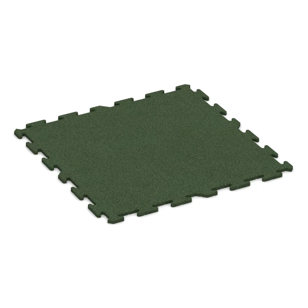 Tapis de fitness 18 mm de WARCO en couleur Vert herbe au format 100 x 100 x 1,8 cm | 1,00 m². La photo de l’article 0372 dans la vue complète de face.