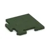 Piastra d’angolo von WARCO im Farbdesign Verde erba mit den Abmessungen 235 x 235 x 18 mm. Produktfoto von Artikel 4811 in der Aufsicht von schräg vorne.