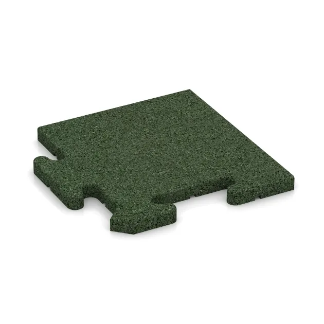 Piastra d’angolo von WARCO im Farbdesign Verde erba mit den Abmessungen 235 x 235 x 18 mm. Produktfoto von Artikel 4811 in der Aufsicht von schräg vorne.