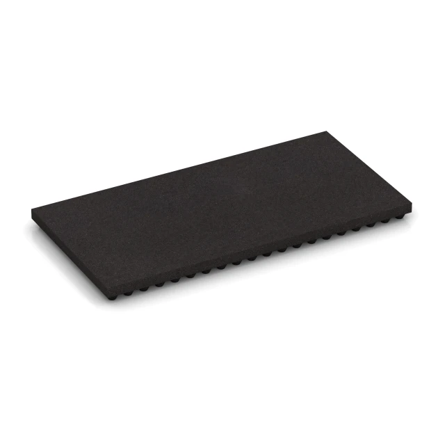 Stallmatte Luxus von WARCO im Farbdesign Anthrazit mit den Abmessungen 100 x 50 x 5,5 cm | 0,50 m². Produktfoto von Artikel 3643 in der Aufsicht von schräg vorne.