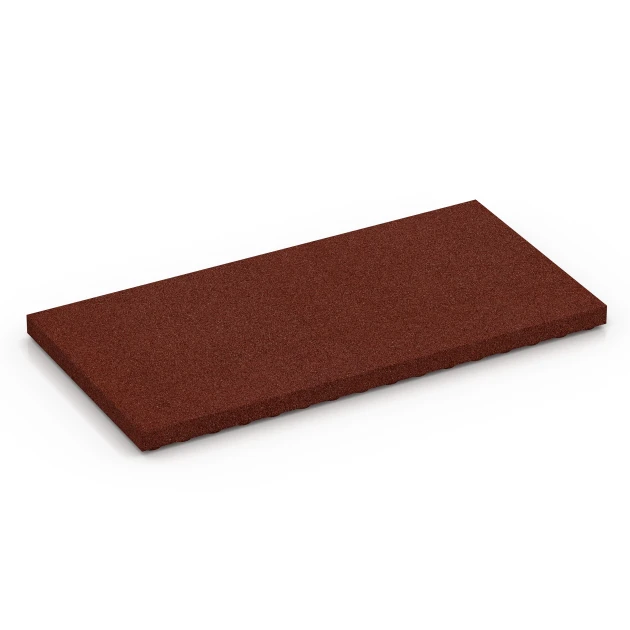 Piastra da stalla Comfort von WARCO im Farbdesign Rosso mattone mit den Abmessungen 100 x 50 x 5 cm. Produktfoto von Artikel 6649 in der Aufsicht von schräg vorne.