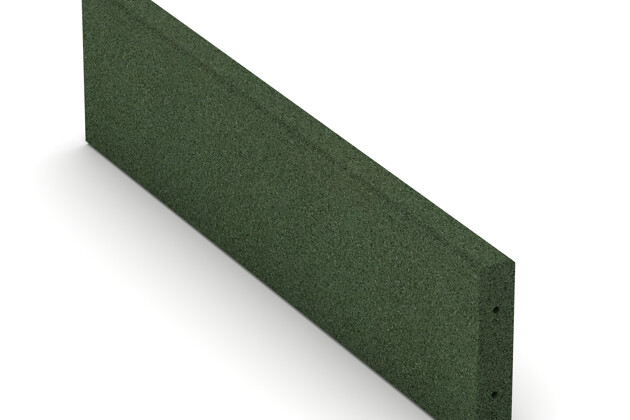 Gummi-Randstein (Tiefbord) von WARCO im Farbdesign grasgrün mit den Abmessungen 1000 x 250 x 50 mm. Produktfoto von Artikel 2594 in der Aufsicht von schräg vorne.