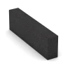 Gradino in gomma granulare von WARCO im Farbdesign Antracite mit den Abmessungen 100 x 30 x 15 cm. Produktfoto von Artikel 7028 in der Aufsicht von schräg vorne.