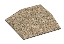 Eck-Platte (zwei Seiten abgeschrägt)