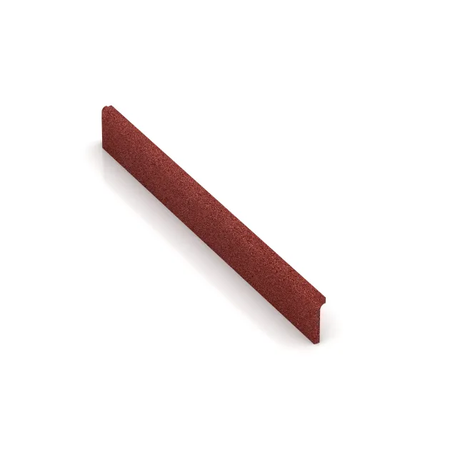 Battiscopa von WARCO im Farbdesign Rosso corallo mit den Abmessungen 750 x 80 x 20 mm. Produktfoto von Artikel 4293 in der Aufsicht von schräg vorne.