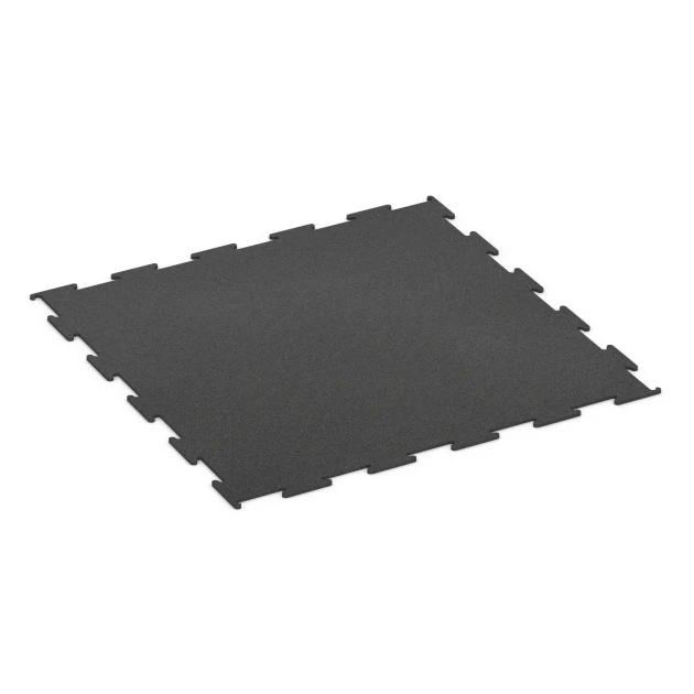 Pavimento Fitness Compatto von WARCO im Farbdesign Antracite mit den Abmessungen 100 × 100 × 0,8 cm. Produktfoto von Artikel 6449 in der Aufsicht von schräg vorne.