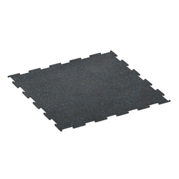 Pavimento Fitness Compatto von WARCO im Farbdesign Azzurro leggermente punteggiato mit den Abmessungen 100 × 100 × 0,8 cm. Produktfoto von Artikel 6451 in der Aufsicht von schräg vorne.