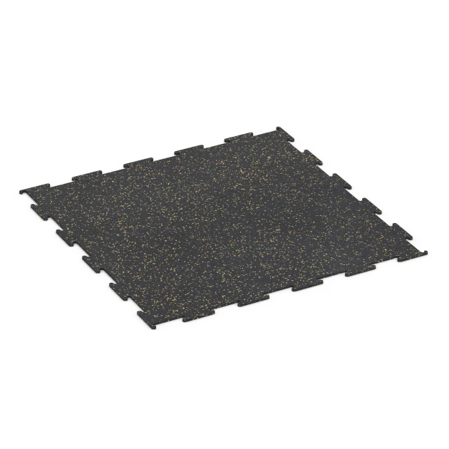 Pavimento per palestra Compatto von WARCO im Farbdesign Giallo leggermente punteggiato mit den Abmessungen 100 x 100 x 0,8 cm | 1,00 m². Produktfoto von Artikel 6454 in der Aufsicht von schräg vorne.