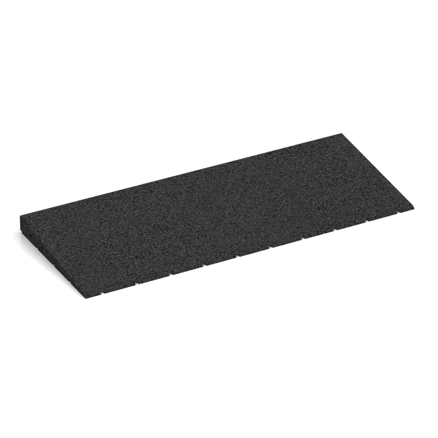 Rampa da soglia 75 cm von WARCO im Farbdesign Antracite mit den Abmessungen 75 x 30 cm | 8 < 40 mm. Produktfoto von Artikel 2428 in der Aufsicht von schräg vorne.