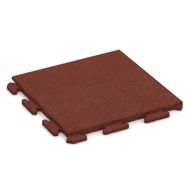 Piastrelle per esterni Classic von WARCO im Farbdesign Rosso mattone mit den Abmessungen 50 x 50 x 3 cm | 0,25 m². Produktfoto von Artikel 1254 in der Aufsicht von schräg vorne.