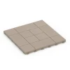 Tafelmuster – Klickfliese von WARCO im Farbdesign Vanille mit den Abmessungen 38,5 x 38,5 x 2 cm | 0,15 m². Produktfoto von Artikel 6238 in der Aufsicht von schräg vorne.