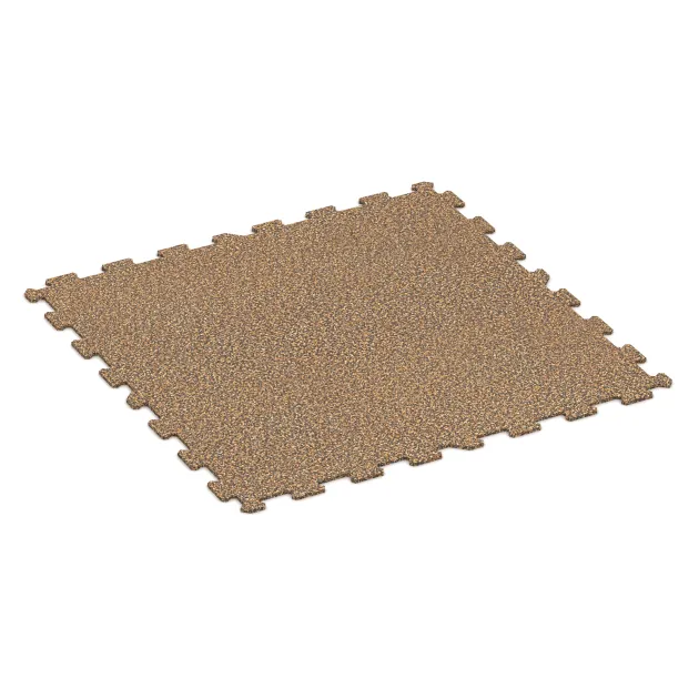 Pavimento Fitness Compatto von WARCO im Farbdesign Marocco mit den Abmessungen 970 x 970 x 8 mm. Produktfoto von Artikel 1032 in der Aufsicht von schräg vorne.