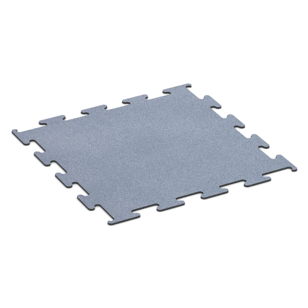 Fitness Performance Elite Pavimento Sportivo von WARCO im Farbdesign Grigio nebbia mit den Abmessungen 100 x 100 x 1 cm | 1,00 m². Produktfoto von Artikel 6146 in der Aufsicht von schräg vorne.