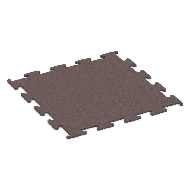 Fitness Performance Elite pavimento sportivo von WARCO im Farbdesign Rosso minerale mit den Abmessungen 100 x 100 x 1,5 cm | 1,00 m². Produktfoto von Artikel 6147 in der Aufsicht von schräg vorne.