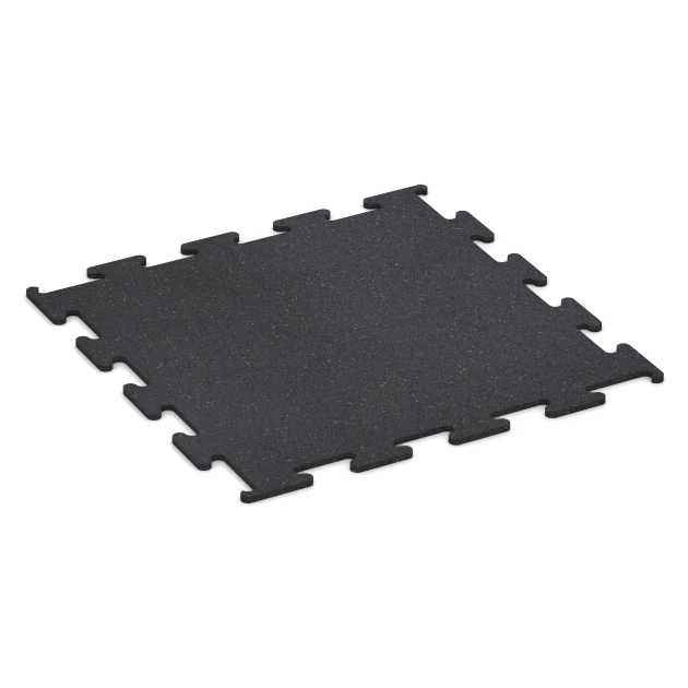 Fitness Performance Elite Trainingsboden von WARCO im Farbdesign Leicht Rot Gesprenkelt mit den Abmessungen 100 x 100 x 1,5 cm | 1,00 m². Produktfoto von Artikel 3757 in der Aufsicht von schräg vorne.