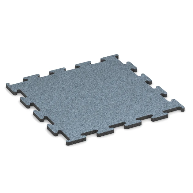 Fitness Performance Elite Trainingsboden von WARCO im Farbdesign Altsilber mit den Abmessungen 50 x 50 x 1,5 cm | 0,25 m². Produktfoto von Artikel 6166 in der Aufsicht von schräg vorne.