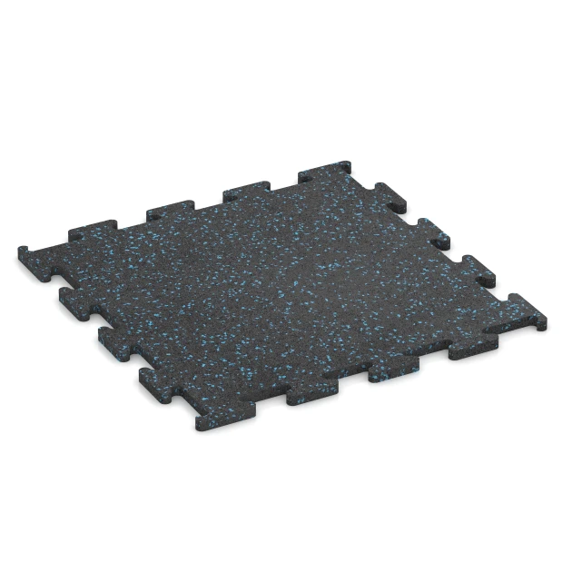 Fitness Performance Elite Trainingsboden von WARCO im Farbdesign Leicht Blau Gesprenkelt mit den Abmessungen 50 x 50 x 1,5 cm | 0,25 m². Produktfoto von Artikel 3770 in der Aufsicht von schräg vorne.