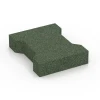 Autobloccanti in gomma per cavalli von WARCO im Farbdesign Verde erba mit den Abmessungen 20 x 16,5 x 4,3 cm | 0,0278 m². Produktfoto von Artikel 5267 in der Aufsicht von schräg vorne.