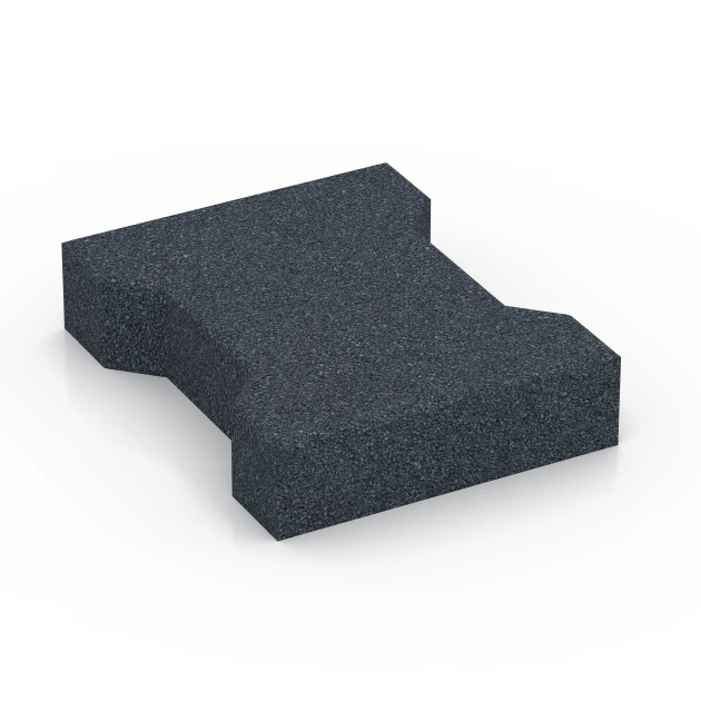 Autobloccanti in gomma per cavalli von WARCO im Farbdesign Grigio ardesia mit den Abmessungen 20 x 16,5 x 4,3 cm | 0,0278 m². Produktfoto von Artikel 6378 in der Aufsicht von schräg vorne.
