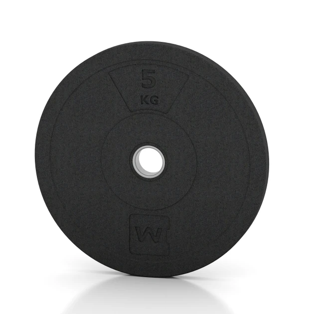 Bumper Plate de WARCO en couleur Anthracite au format 5 kg | ø 45,4 x 3,15 cm. La photo de l’article 6084 dans la vue complète de face.