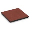 Fallschutzplatten von WARCO im Farbdesign Tomatenrot mit den Abmessungen 50 x 50 x 4 cm. Produktfoto von Artikel 6284 in der Aufsicht von schräg vorne.