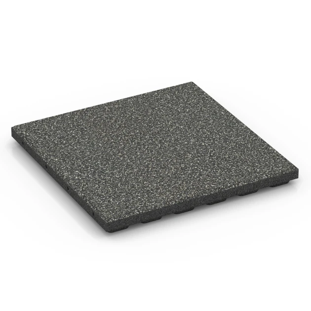Piastrella da terrazza Classic von WARCO im Farbdesign Granito grigio scuro mit den Abmessungen 50 x 50 x 4 cm | 0,25 m². Produktfoto von Artikel 6363 in der Aufsicht von schräg vorne.