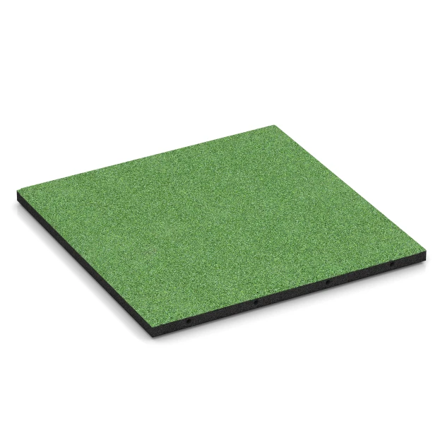 Fallschutzplatte – 95 cm von WARCO im Farbdesign Lindgrün mit den Abmessungen 50 x 50 x 3 cm. Produktfoto von Artikel 6129 in der Aufsicht von schräg vorne.