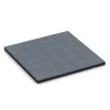 Fallschutzplatten von WARCO im Farbdesign Graphitgrau mit den Abmessungen 50 x 50 x 3 cm. Produktfoto von Artikel 6290 in der Aufsicht von schräg vorne.