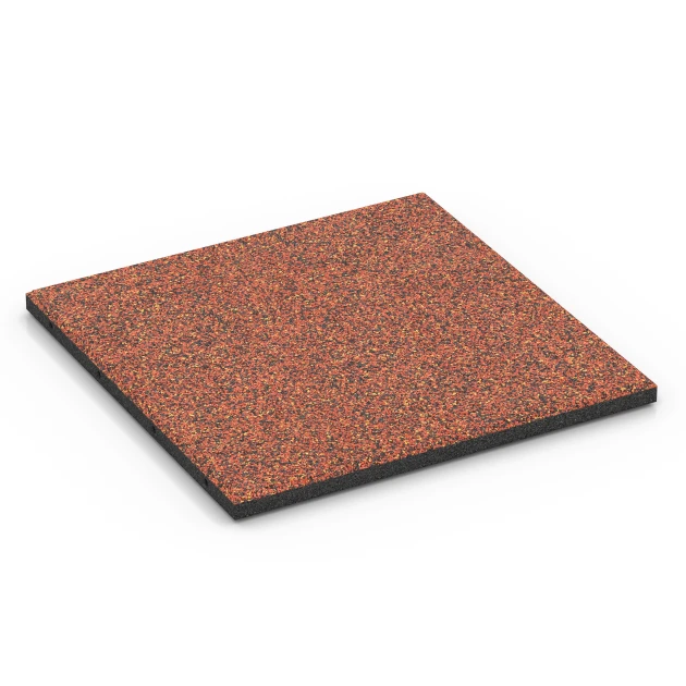 Terrassenplatte Classic von WARCO im Farbdesign Feuersglut mit den Abmessungen 50 x 50 x 3 cm. Produktfoto von Artikel 6358 in der Aufsicht von schräg vorne.