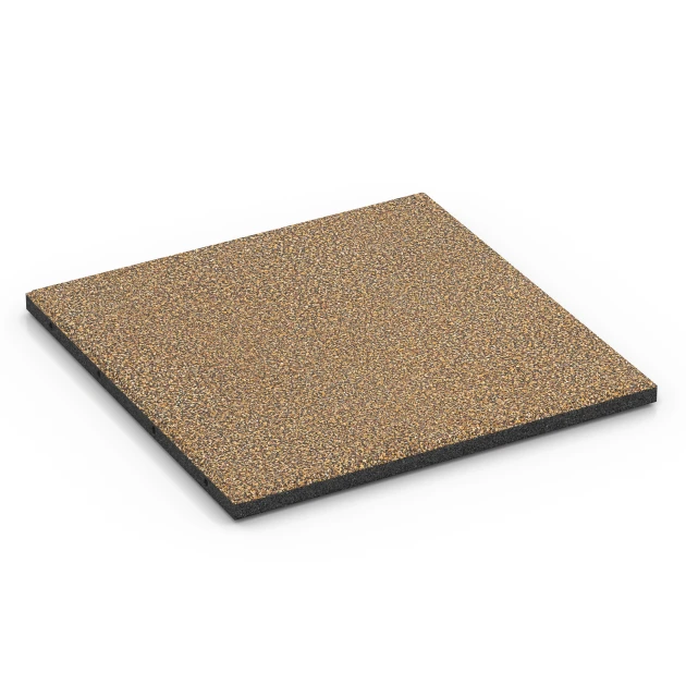 Fallschutzplatte – 90 cm von WARCO im Farbdesign Rattan Lounge mit den Abmessungen 50 x 50 x 3 cm | 0,25 m². Produktfoto von Artikel 6421 in der Aufsicht von schräg vorne.