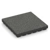 Piastrella antitrauma EPDM – 210 cm von WARCO im Farbdesign Granito grigio scuro mit den Abmessungen 50 x 50 x 7 cm | 0,25 m². Produktfoto von Artikel 6440 in der Aufsicht von schräg vorne.