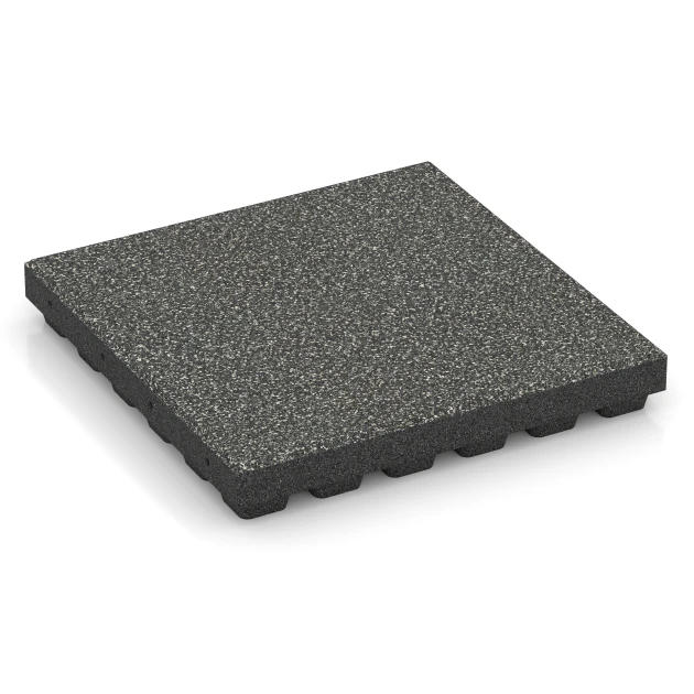 Dalle amortissante EPDM – 210 cm de WARCO en couleur Granit gris foncé au format 50 x 50 x 7 cm | 0,25 m². La photo de l’article 6440 dans la vue complète de face.