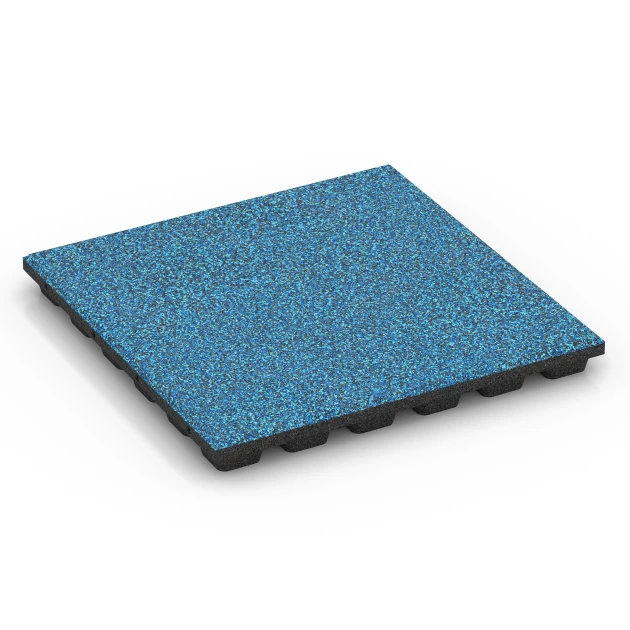Fallschutzplatte – 160 cm von WARCO im Farbdesign Atlantik mit den Abmessungen 50 x 50 x 4,8 cm. Produktfoto von Artikel 6438 in der Aufsicht von schräg vorne.