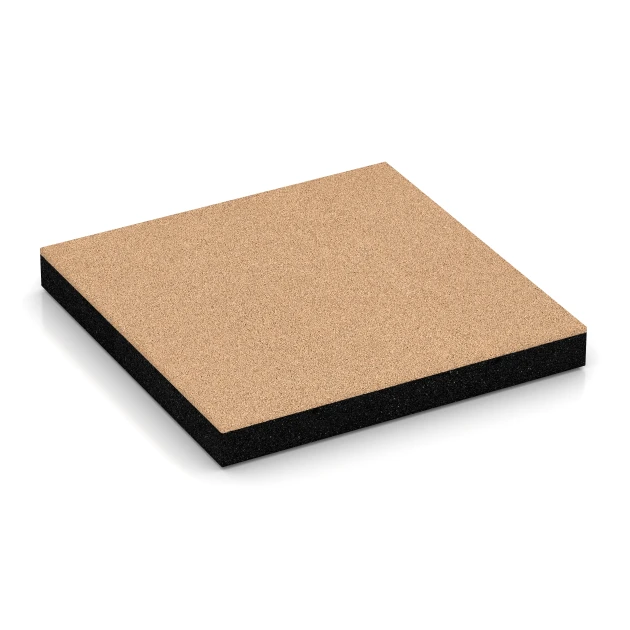 Fallschutzplatte – 180 cm von WARCO im Farbdesign Sandbeige mit den Abmessungen 50 x 50 x 6 cm. Produktfoto von Artikel 6270 in der Aufsicht von schräg vorne.