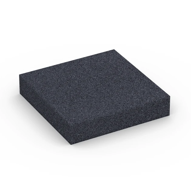 Fitness Performance Elite Pavimento Sportivo von WARCO im Farbdesign Antracite mit den Abmessungen 100 × 100 × 2 cm. Produktfoto von Artikel 6176 in der Aufsicht von schräg vorne.