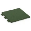 Piastrella in gomma Linea von WARCO im Farbdesign Verde erba mit den Abmessungen 50 x 50 x 3 cm | 0,25 m². Produktfoto von Artikel 7054 in der Aufsicht von schräg vorne.