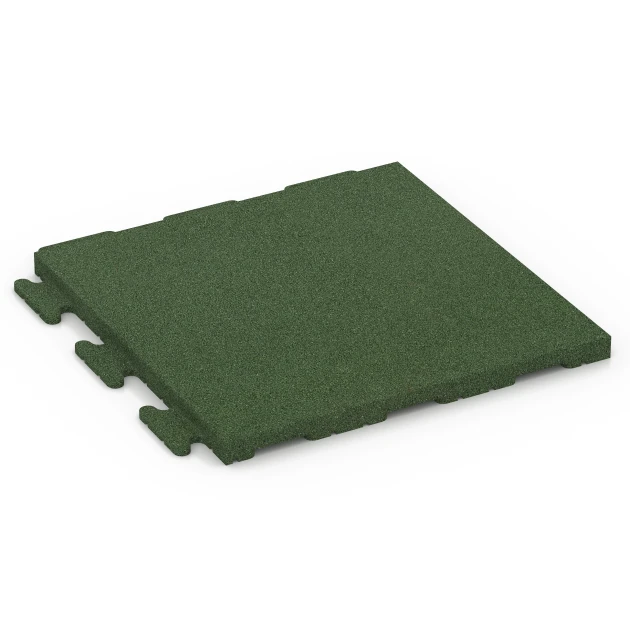 Piastrella in gomma Linea von WARCO im Farbdesign Verde erba mit den Abmessungen 50 x 50 x 3 cm | 0,25 m². Produktfoto von Artikel 7054 in der Aufsicht von schräg vorne.
