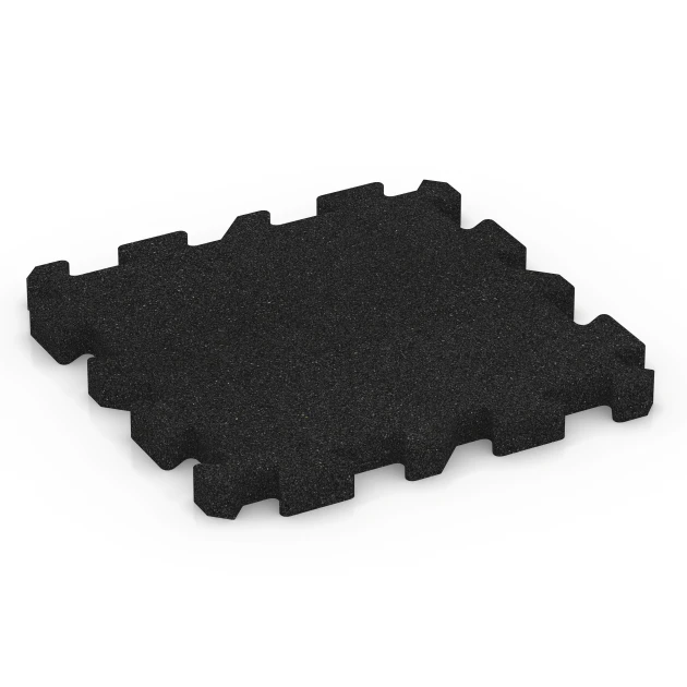 Piastrelle per campi sportivi von WARCO im Farbdesign Antracite mit den Abmessungen 50 x 50 x 4 cm | 0,25 m². Produktfoto von Artikel 6980 in der Aufsicht von schräg vorne.