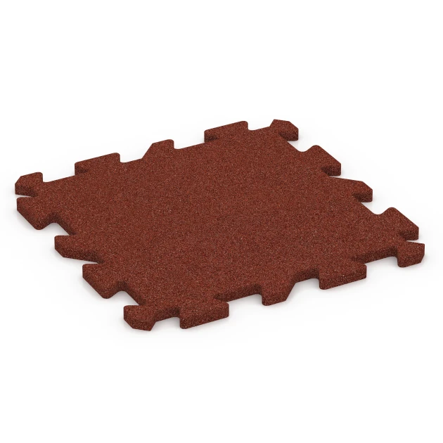 Piastrella per palestra von WARCO im Farbdesign Rosso mattone mit den Abmessungen 50 x 50 x 2 cm | 0,25 m². Produktfoto von Artikel 6984 in der Aufsicht von schräg vorne.