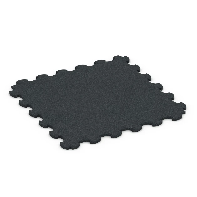 Pavimento in gomma per cani von WARCO im Farbdesign Antracite mit den Abmessungen 102,5 x 102,5 x 2,2 cm | 1,05 m². Produktfoto von Artikel 7085 in der Aufsicht von schräg vorne.
