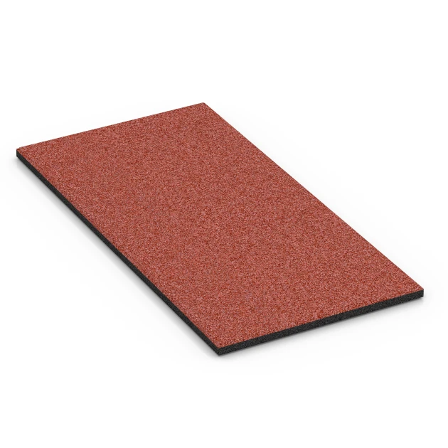 Stallmatte von WARCO im Farbdesign Ziegelrot mit den Abmessungen 100 x 50 x 3 cm | 0,50 m². Produktfoto von Artikel 6382 in der Aufsicht von schräg vorne.