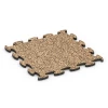 Pavimentazione antitrauma von WARCO im Farbdesign Terracotta mit den Abmessungen 46 x 46 x 1,8 cm. Produktfoto von Artikel 6754 in der Aufsicht von schräg vorne.
