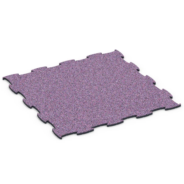 Fitness Max Floor System von WARCO im Farbdesign Lavanda mit den Abmessungen 44,6 x 44,6 x 1,8 cm. Produktfoto von Artikel 6864 in der Aufsicht von schräg vorne.
