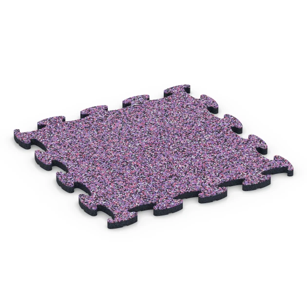 Fitness Max Floor System von WARCO im Farbdesign Lavendel mit den Abmessungen 44,6 x 44,6 x 1,8 cm | 0,20 m². Produktfoto von Artikel 6864 in der Aufsicht von schräg vorne.