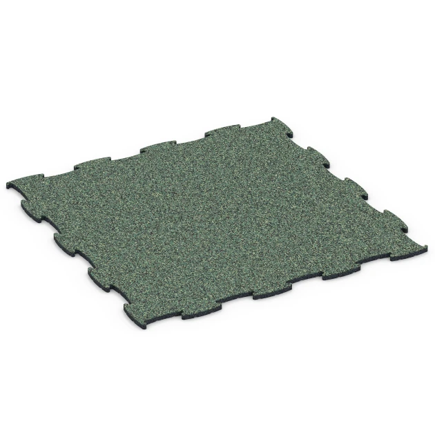 Hundesportboden von WARCO im Farbdesign Englischer Rasen mit den Abmessungen 97,1 x 97,1 × 1,8 cm. Produktfoto von Artikel 6807 in der Aufsicht von schräg vorne.